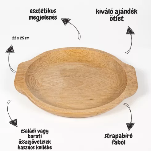 Fatányér kerek