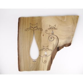 Cica család falikép