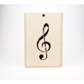 Hangjegyes előlapú teásdoboz